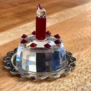 Swarovski Crystal Happy Birthday Cake